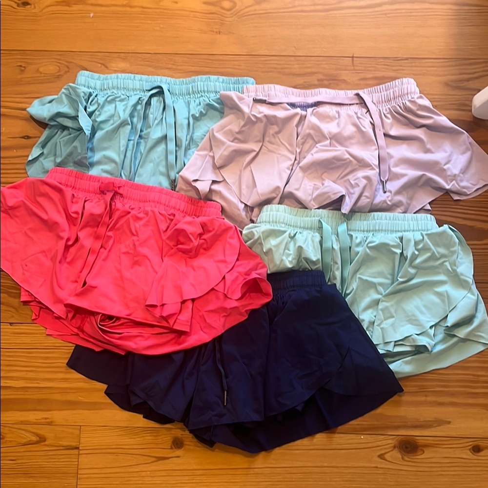 Colorful Athletic Shorts Set